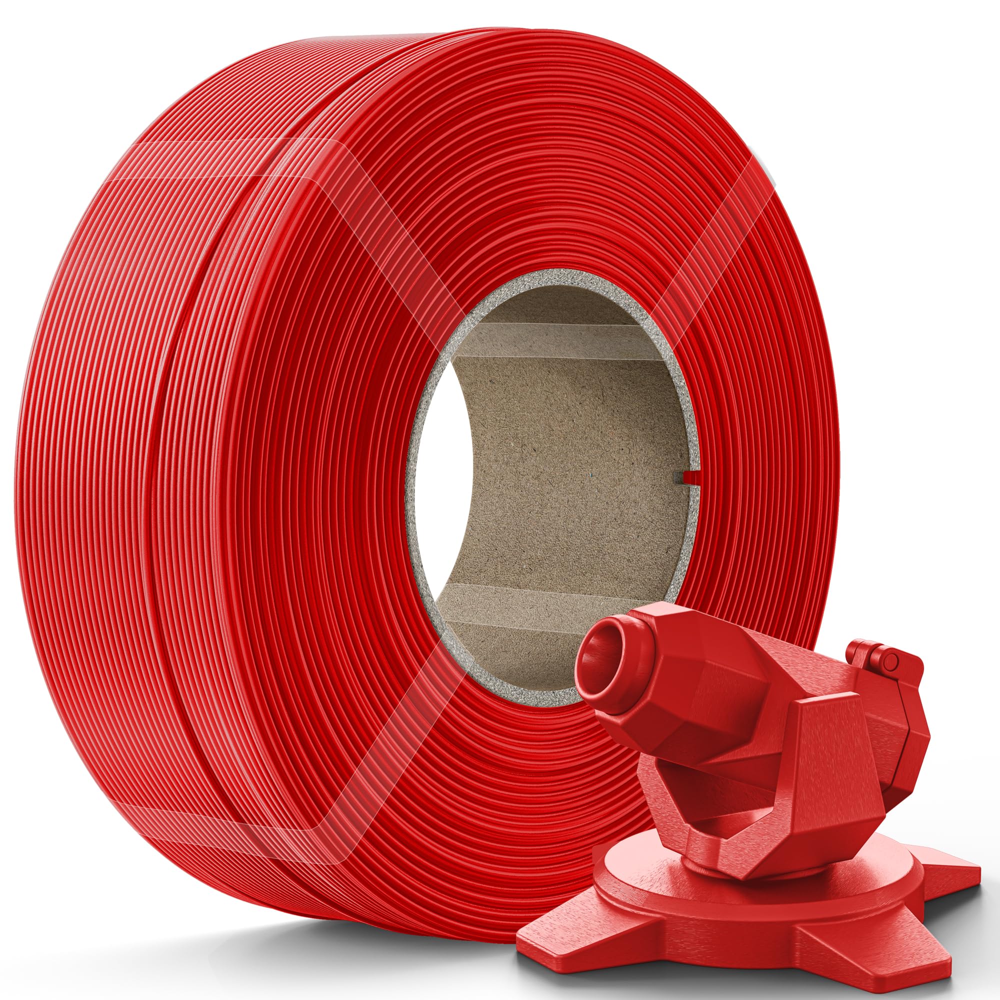 Creality PETG Filament Refill 1.75mm 3D Printer Filament, 1kg (2.2lb) Refilament for Bambu Lab Reusable Spool, Dimensional Accuracy ±0.03mm, Red