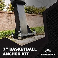 Vista 2 de Silverback Kit de anclaje de aro de baloncesto de 7 pulgadas diseñado para aros de baloncesto Silverback, Portero y Hoopstar