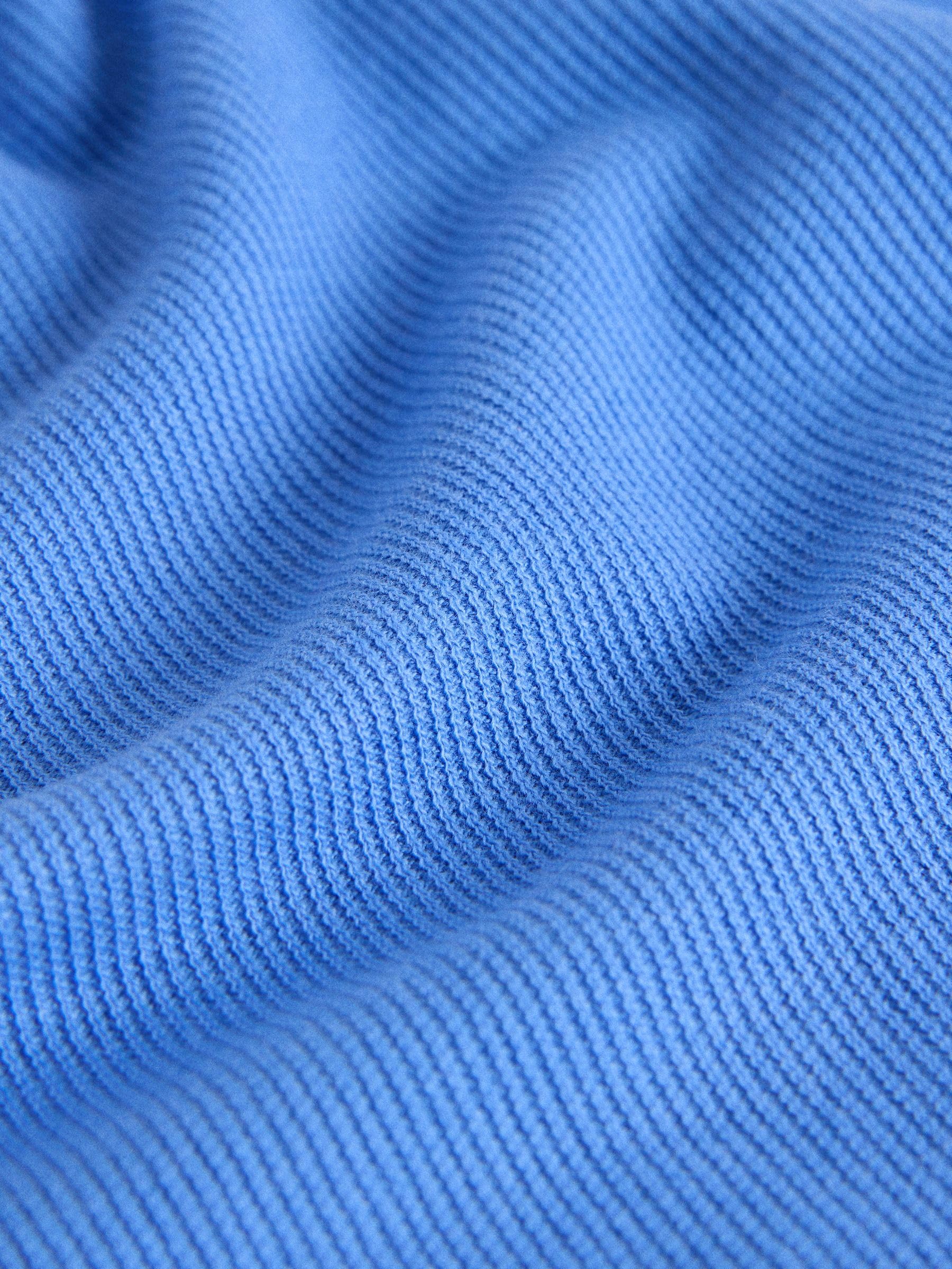 THE SET Garçon Polo à Manches Courtes et col zippé en Jersey texturé, Lot de 4