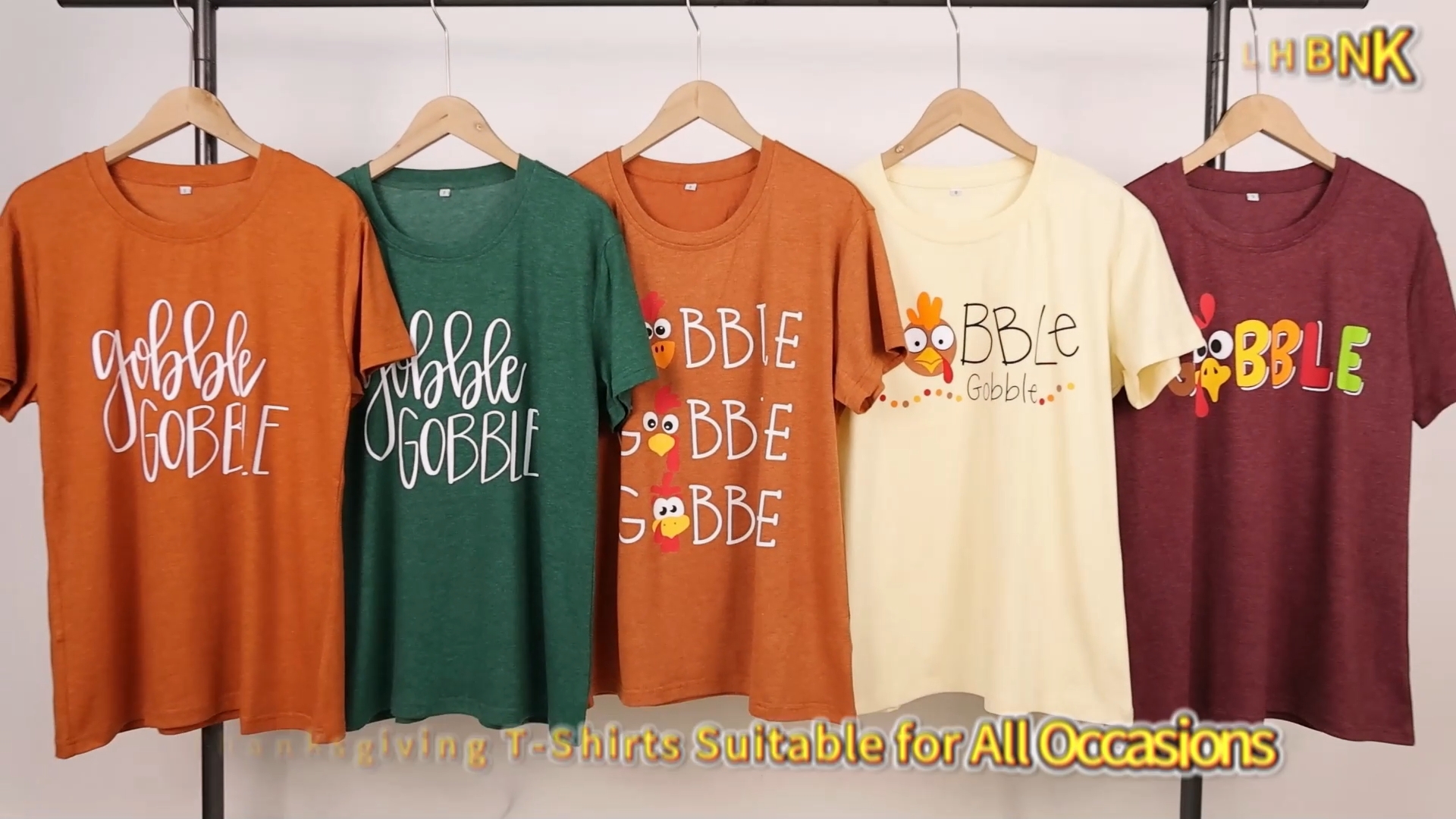 Women's Gobble Gobble Thanksgiving T-Shirt – Cute Turkey Graphic Tee
