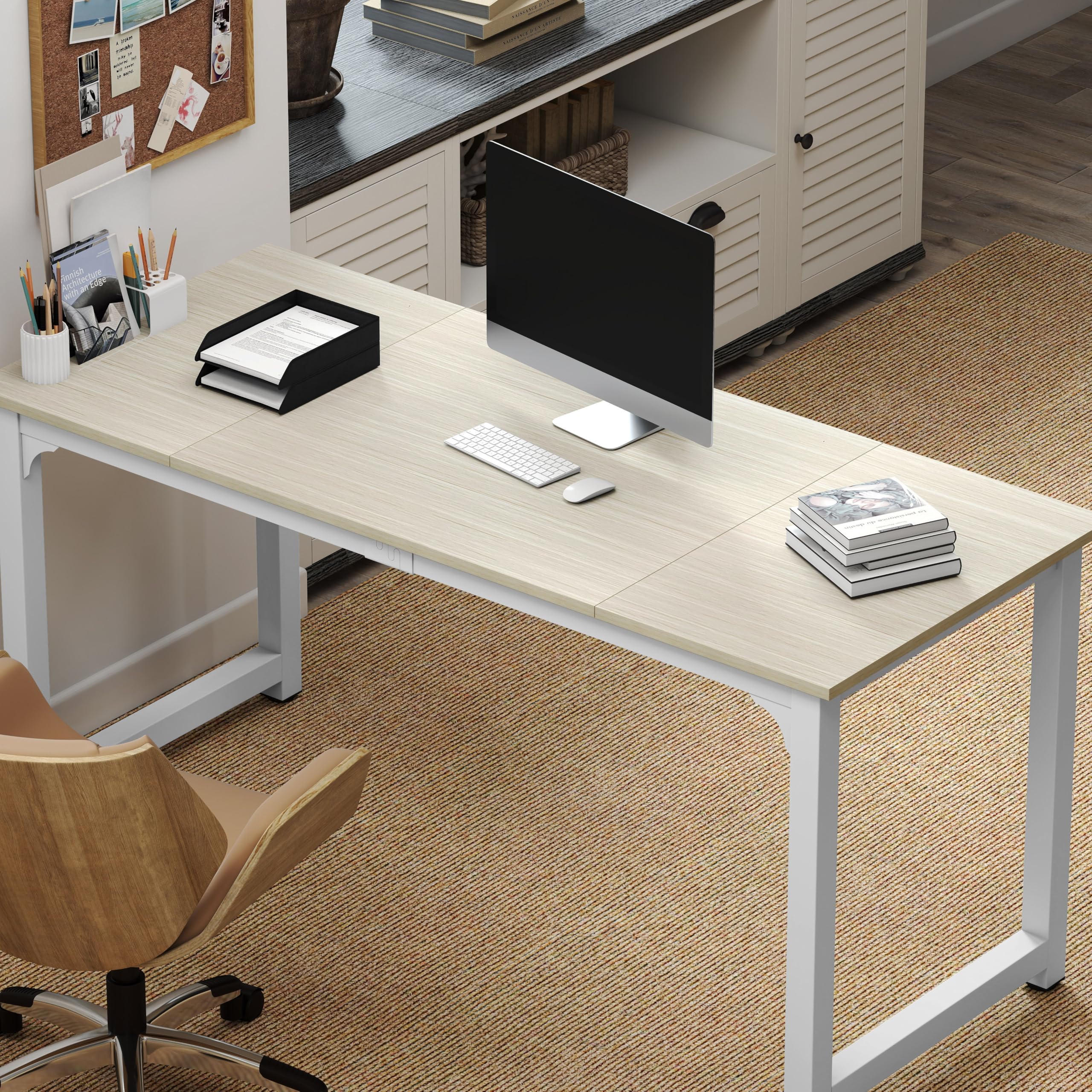 NSdirect Large Office Desk for Home Office, Large 63