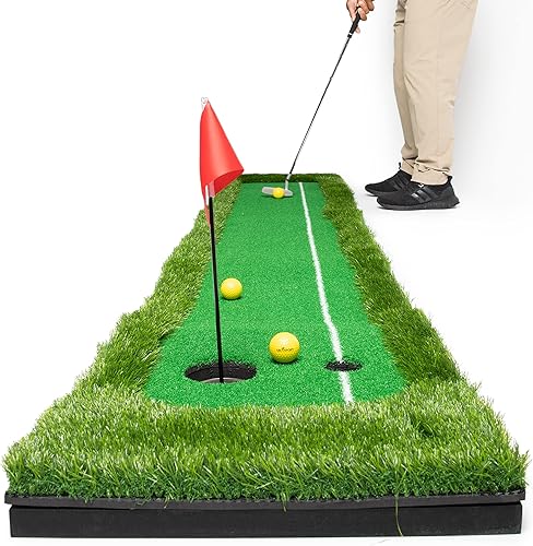 AbcoTech - Juego de golf para interiores y exteriores, juego de mini golf, ayuda para entrenamiento de golf, accesorios de golf para hombres,