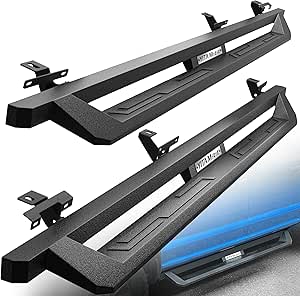 Aluminiowe stopnie Turmaul do Jeepa Gladiatora JT (2020-2025) – udźwig 600 funtów, opuszczane stopnie boczne, montaż bez wiertła