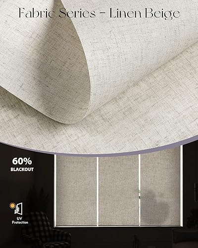 Miniatura 5 de Graywind Cortinas motorizadas de filtrado de luz compatibles con control remoto Alexa Google recargable, persianas inteligentes con cenefa para