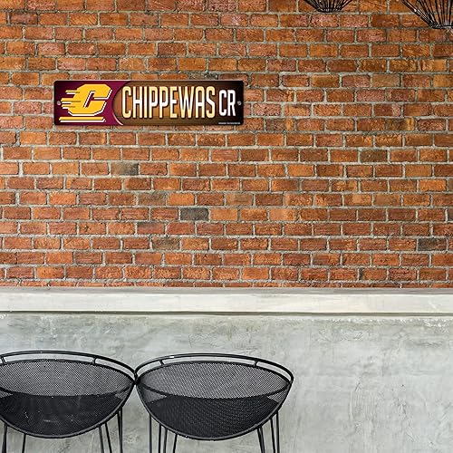 Vista 167 de Rico Industries Letrero de plástico de la NCAA de plástico de 4 x 16 pulgadas Alternativo