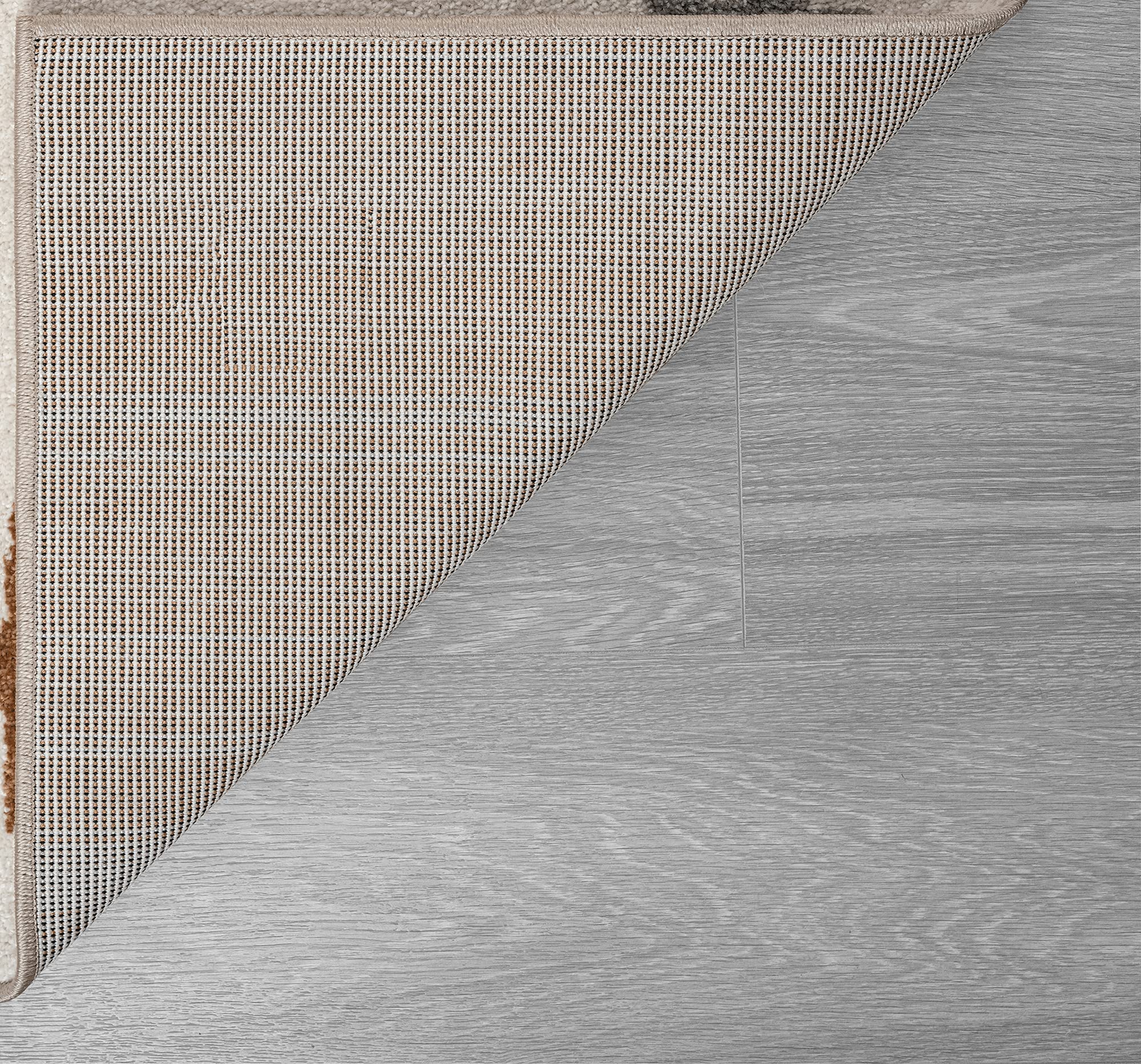 the carpet Beat Kids - Tappeto moderno per bambini, morbido, morbido, facile da pulire, con motivo arcobaleno, 80 x 150 cm