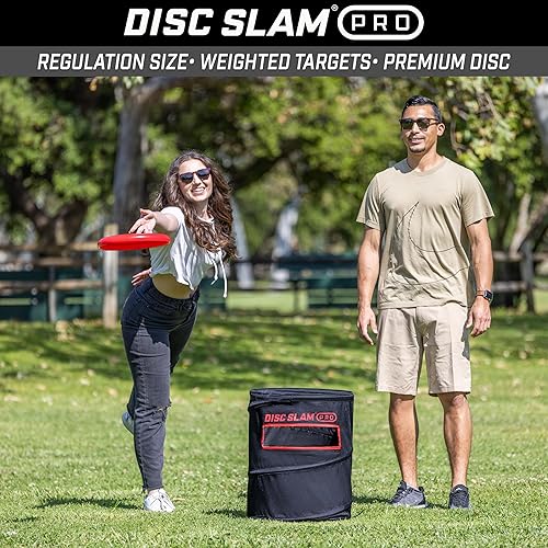 Miniatura 9 de GoSports Disc Slam Game - Juego de lanzamiento de discos al aire libre para patio y fiesta en la playa, clásico o profesional