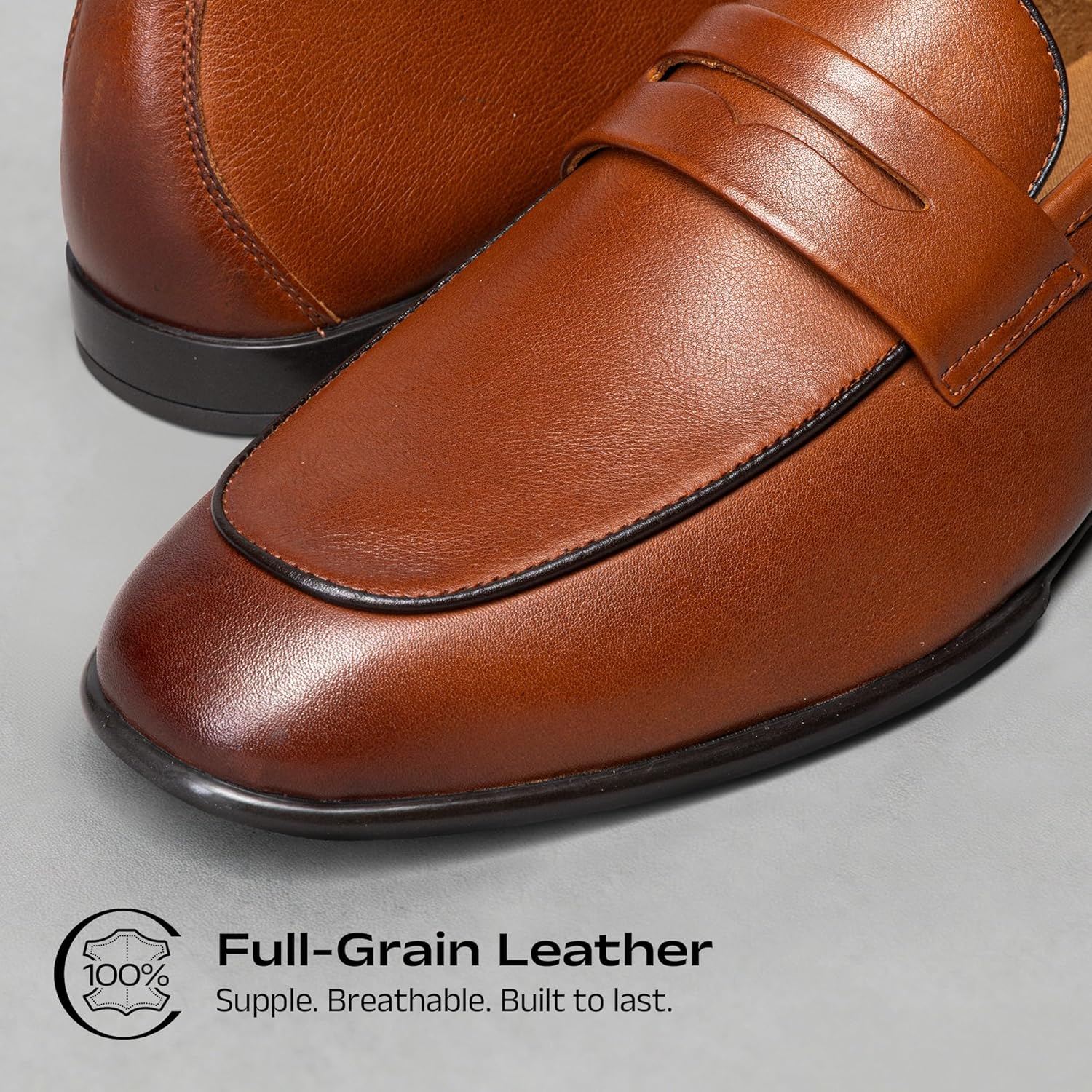 Bruno Marc Men's Classic Penny Loafers Leather Dress Shoes Comfort Lightweight Slip-on Shoe - Image 4