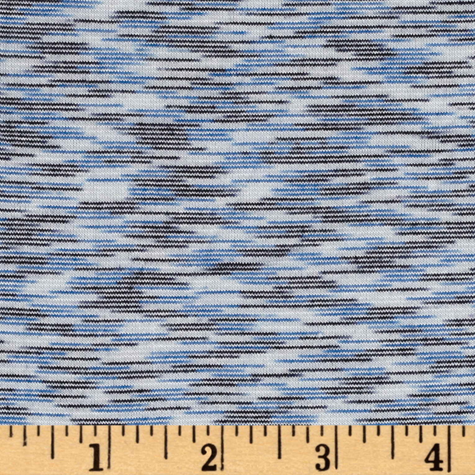 Lavitex Space Dye French Terry Jersey Knit Royal Fabric By The Yard