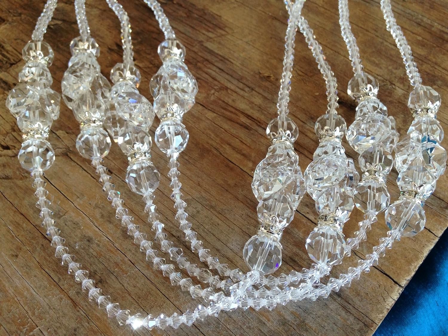 Crystal Wedding Lasso Silver Plated Accents/Lazo De Boda Crystal Cortado terminado con acentos en plata/wedding Rosary