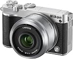 Nikon Nikon 1 J5 Digital SLR Camera with NIKKOR 18.5mm f/1.8, NIKKOR VR 10-30mm f/3.5-5.6 PD-ZOOM Lens Double lens kit Silver J5WLKSL