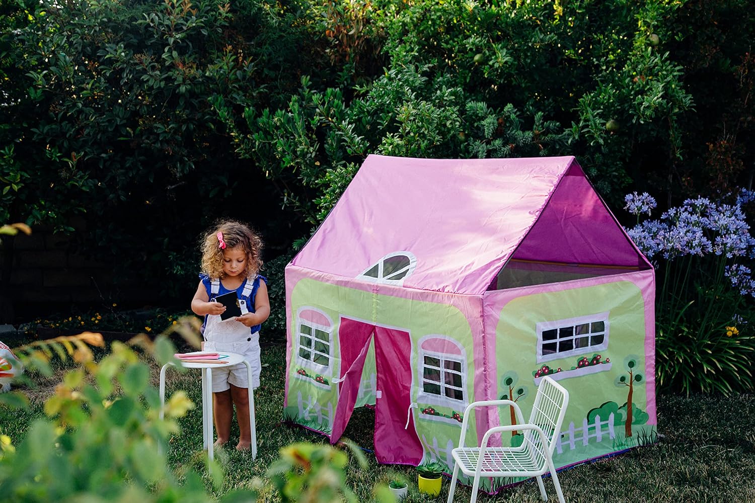 Pacific Play Tents 60601 Kids Cottage Play House, Play Tent for Indoor / Outdoor Play - 50" x 40" x 50" - Image 14