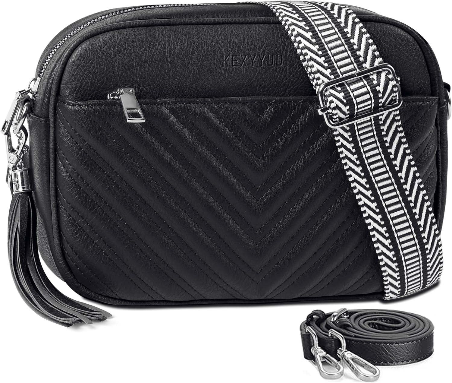 Crossbody Bags for Women Soft Leather Crossbody Purses Small Shoulder Handbags with Two Adjustable Straps