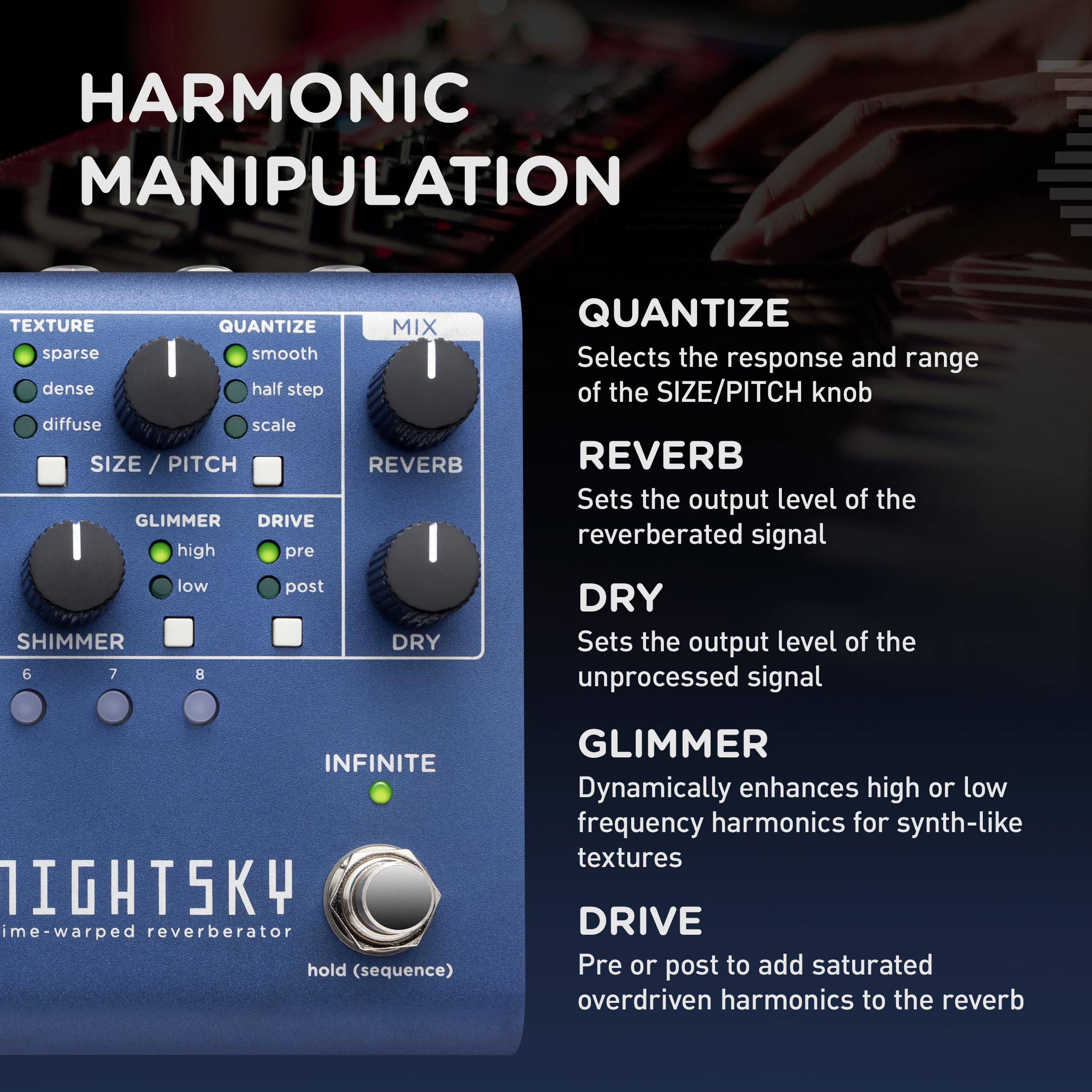 strymon/ストライモン NIGHTSKY シンセシス・リバーブ Strymon &frasl; NIGHTSKY Midnight Edition ストライモン シンセシス