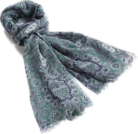 Moon Bat Rouge Glasse Oriental Paisley Pattern Big Stole