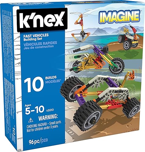 K'Nex Imagine 45510 10 Model Beginner Fun Fast Vehicles Building