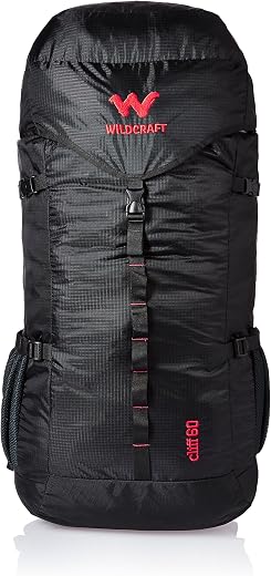 Wildcraft 60 Ltrs Black Rucksack (8903338073819) (Extra Large Size)