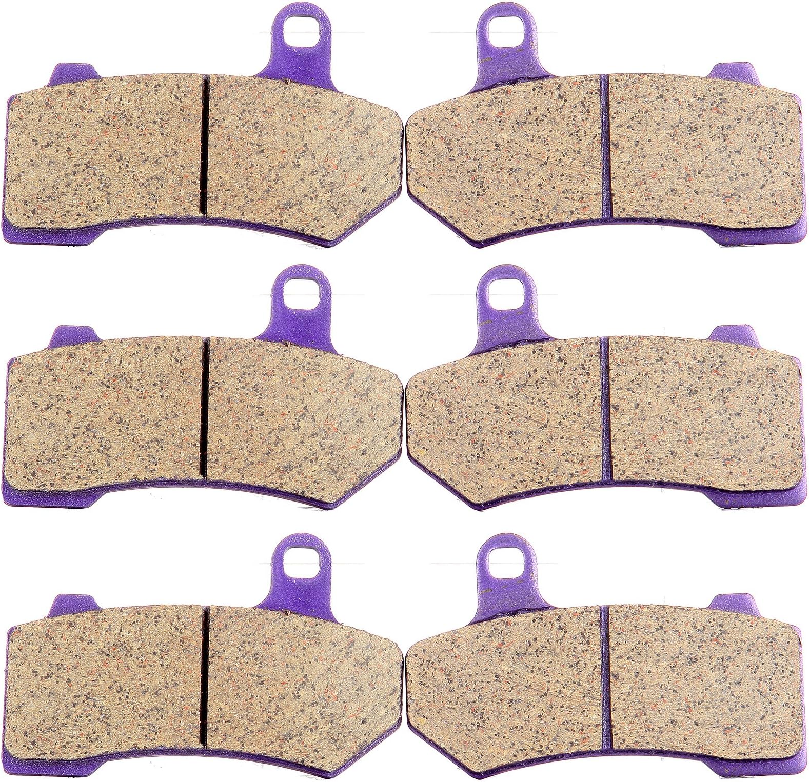 ECCPP Brake Pads for FLHTCU Ultra Classic Electra Glide 2008-2022, FLHR Road King FLHX Street Glide 2008-2022, Front and Rear Braking Pads Kits Set