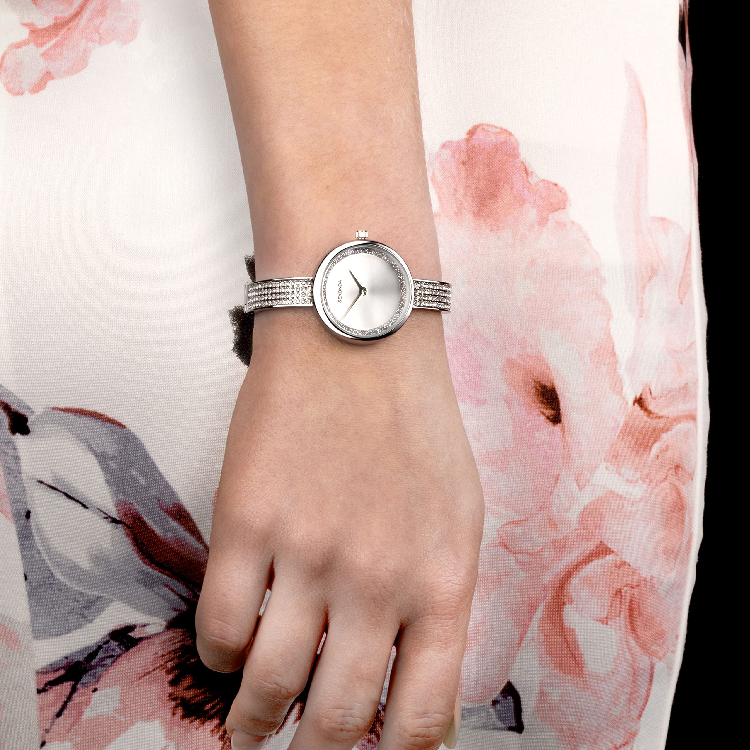 Sekonda Aurora, orologio da donna al quarzo da 29 mm, con display analogico e cinturino in lega