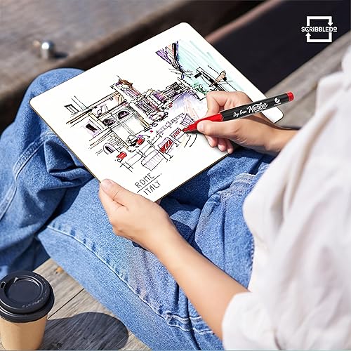 Miniatura 9 de Paquete de 2 pizarras blancas pequeñas de borrado en seco de 9 x 12 pulgadas pizarra pequeña de borrado en seco pizarra de borrado en seco pizarras