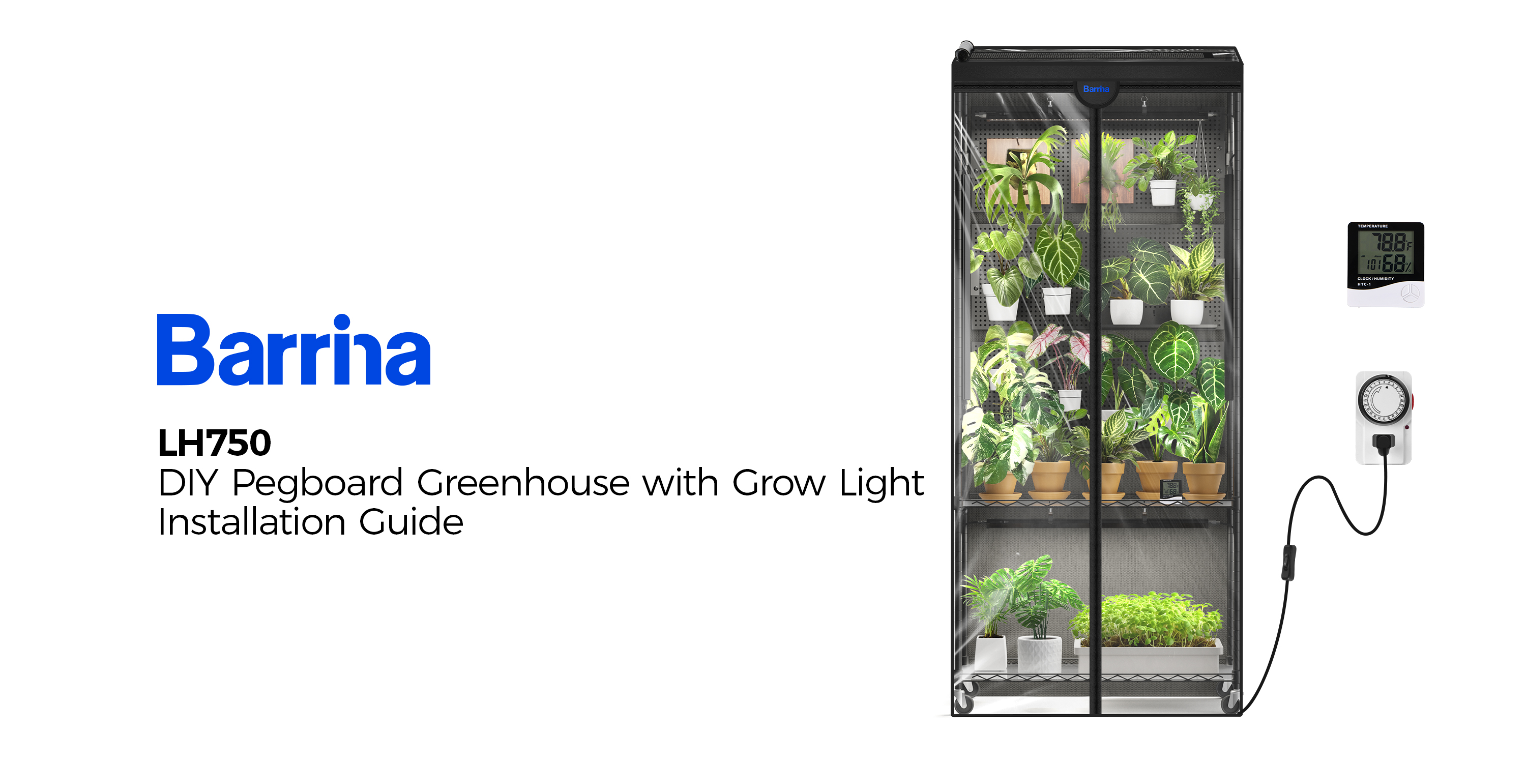 Amazon.com : Barrina LH750 Pegboard Indoor Greenhouse with Grow