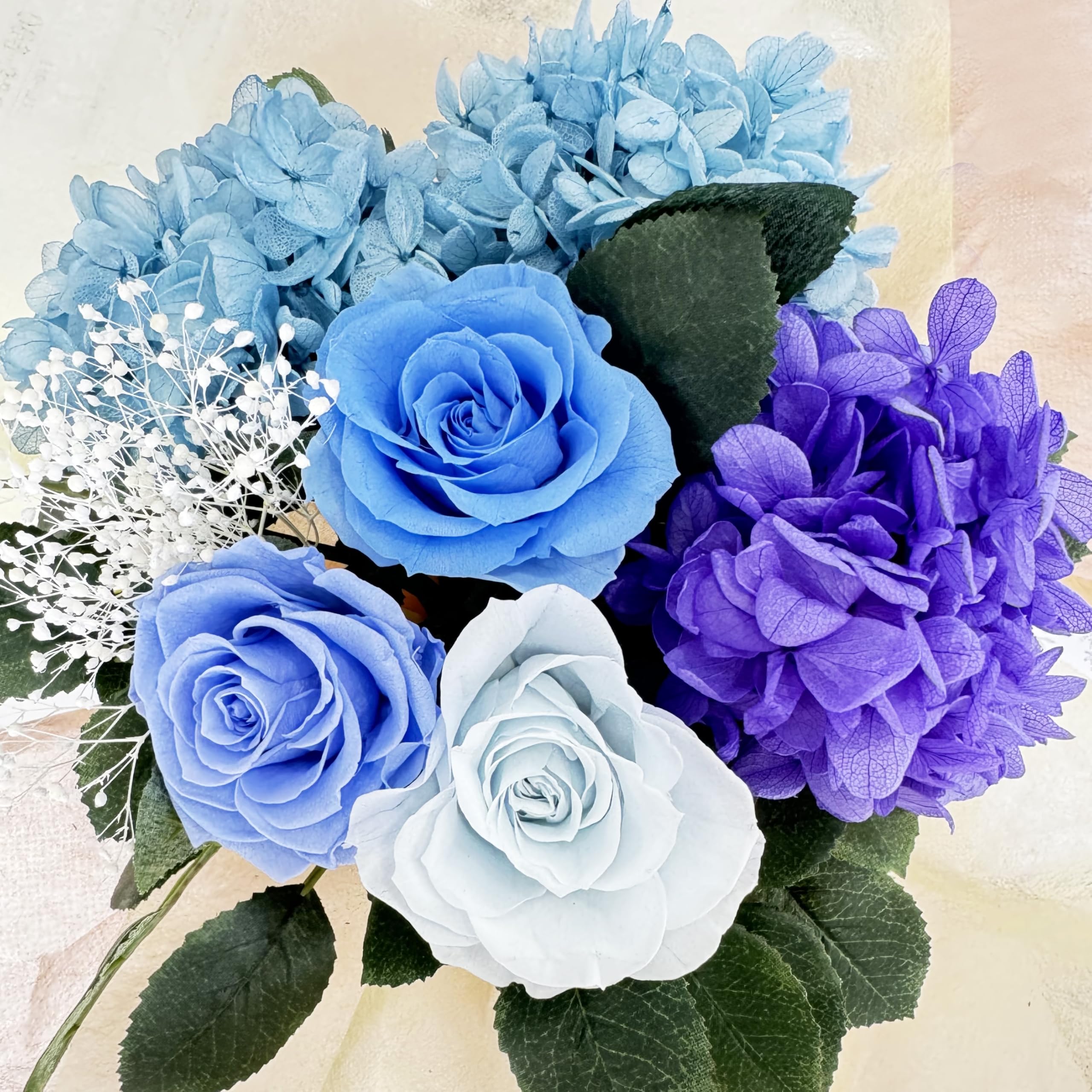 ギフト、レトロなスタイルの花束、油絵, バラ, あじさい Amazon｜プリザーブドフラワー 花束 アジサイ あじさい 紫陽花