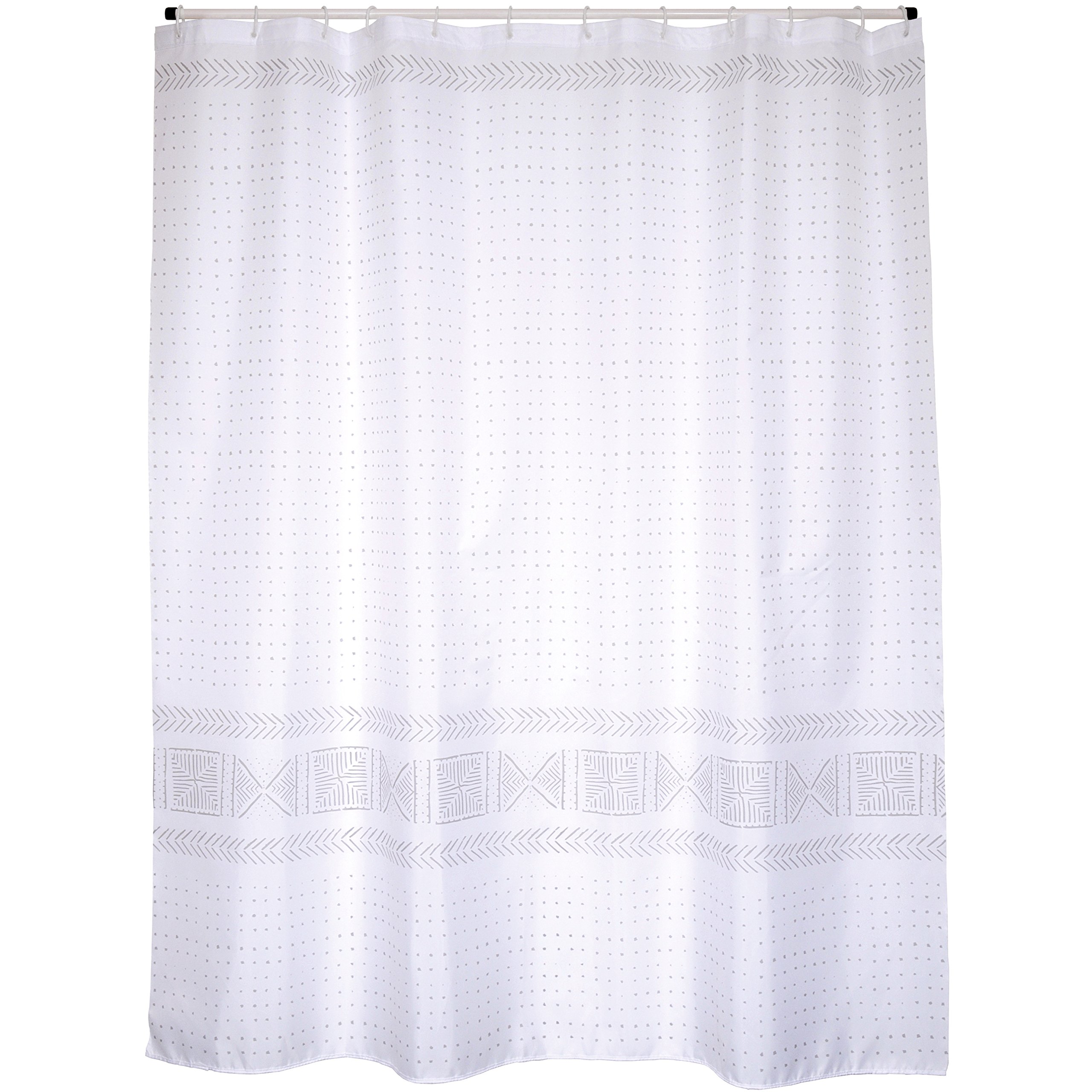 MSV "Premium Toralla Polyester Shower Curtain, Multi-Colour, 180 x 200 cm