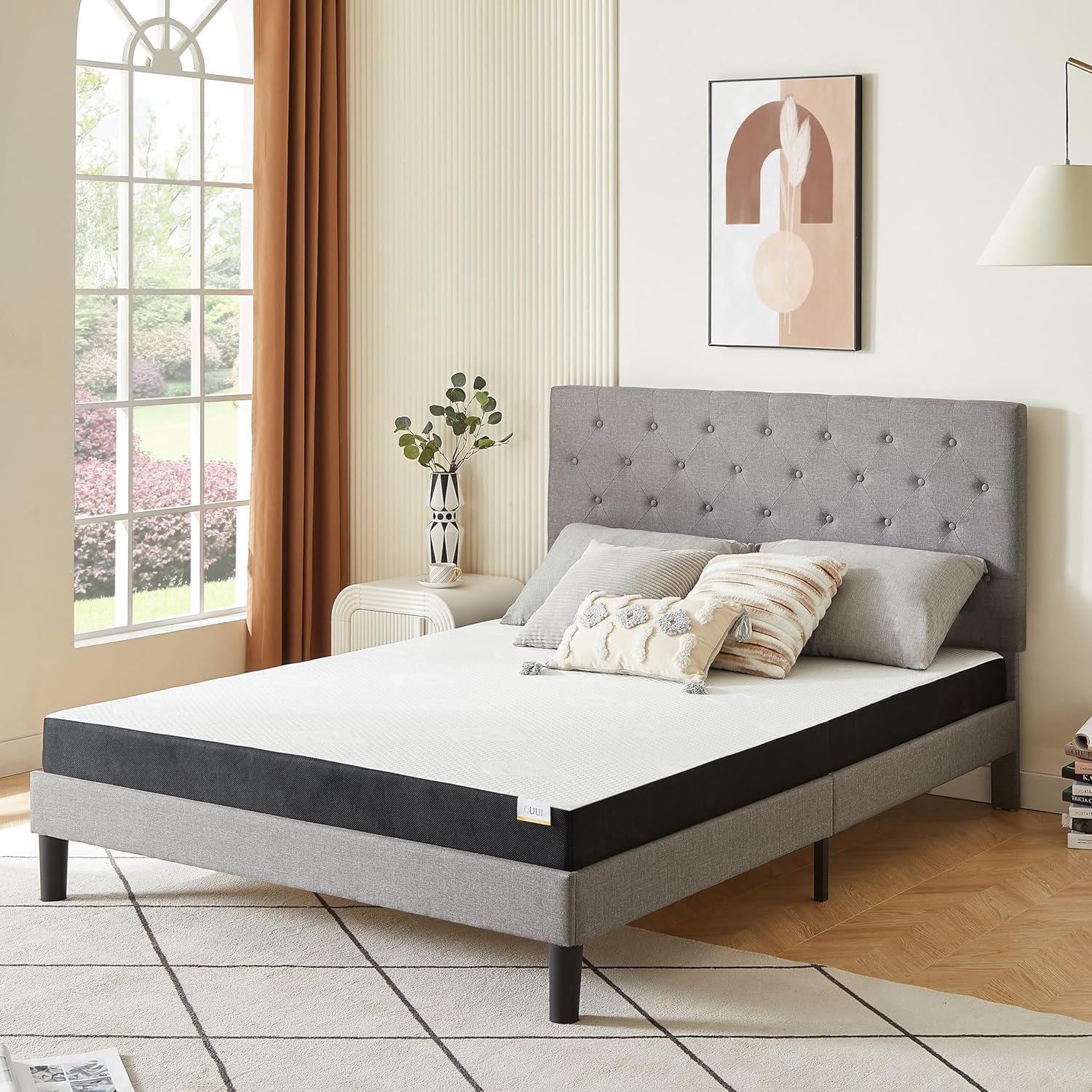 Memory Foam Mattress,5 Inch, MediumFirm Waterproof Cover