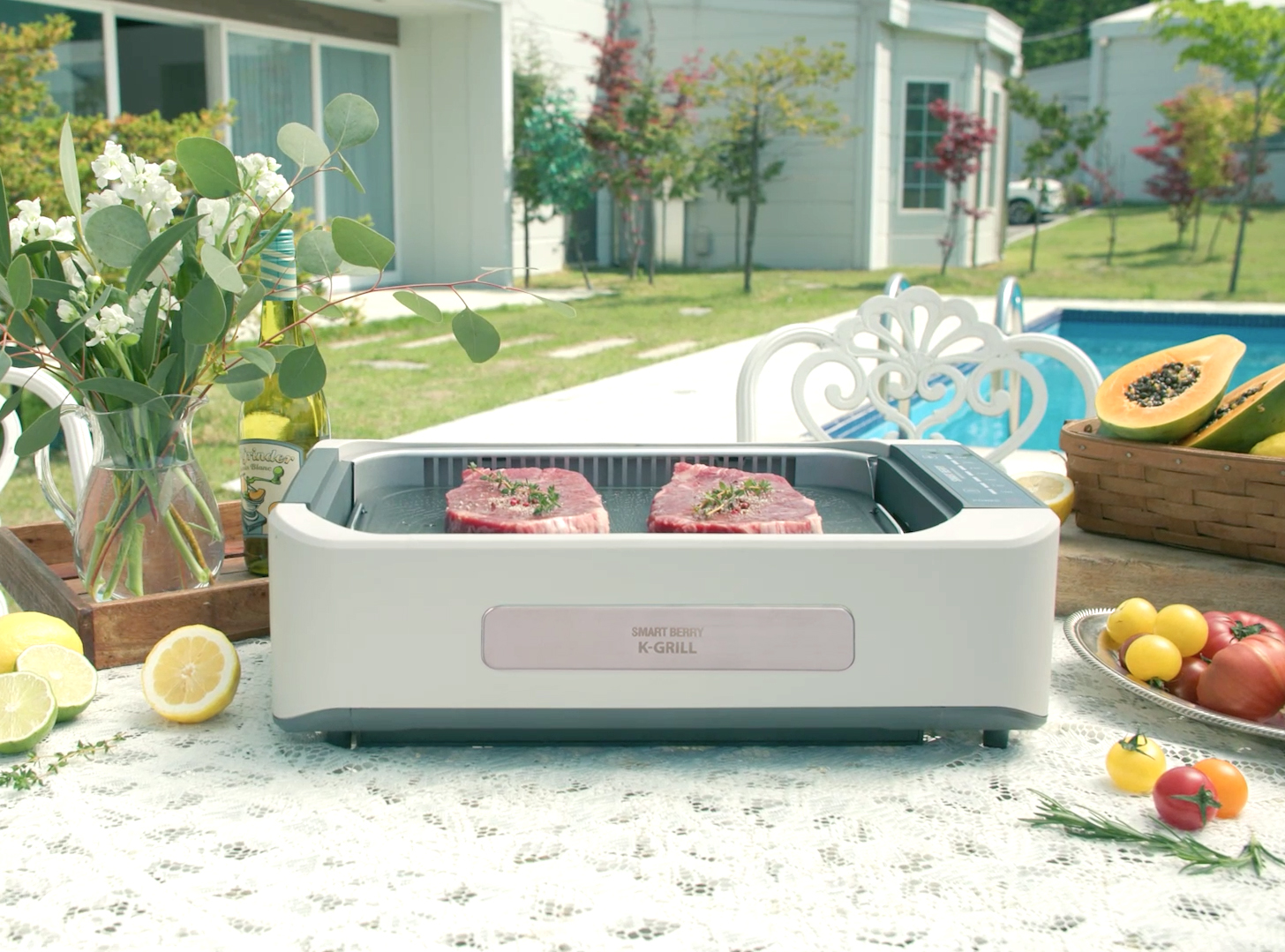 Amazon.com: SMART BERRY K-GRILL,SMART BERRY 3 合1 無煙電動室內燒烤