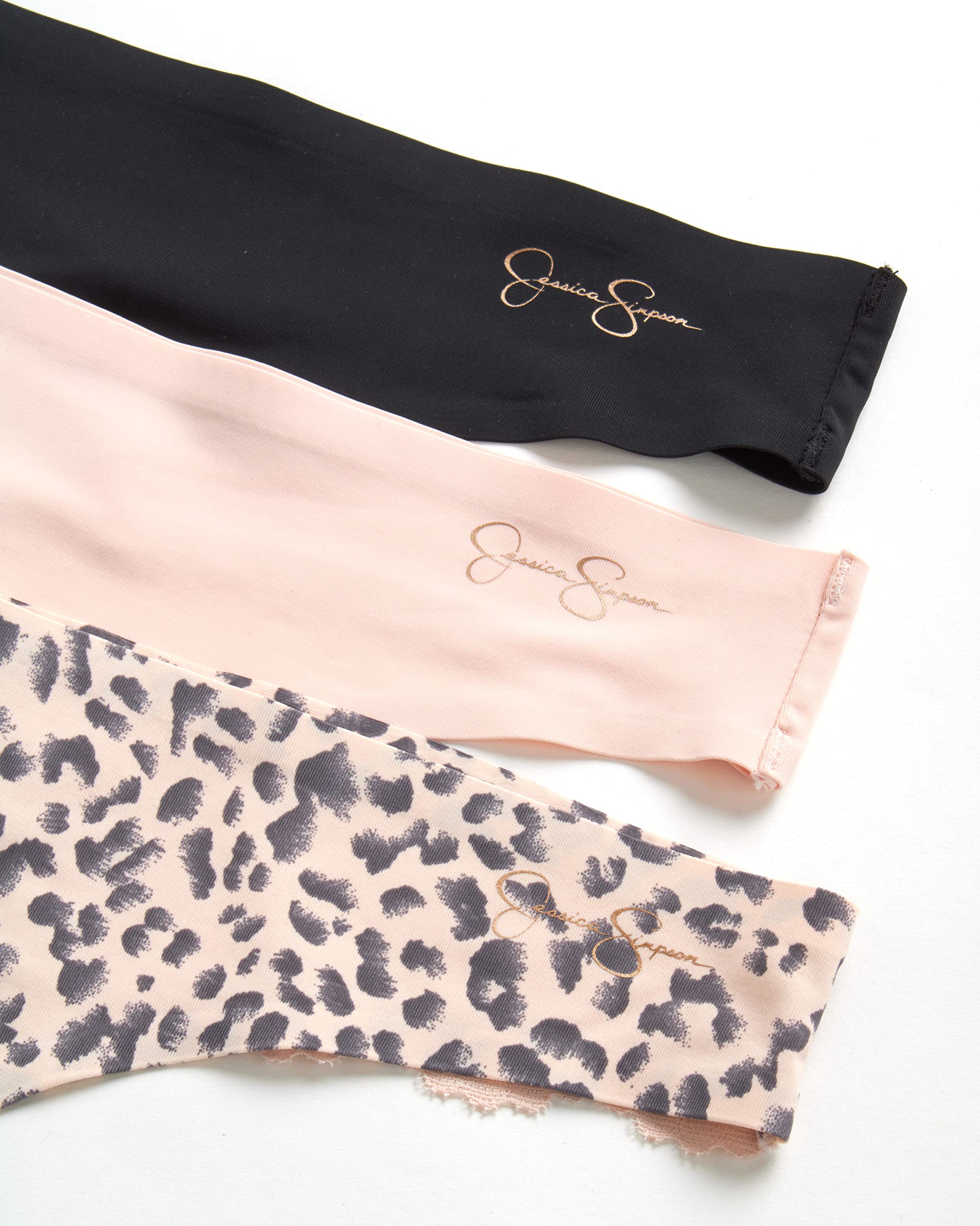 Jessica Simpson Tanga da Donna Traspirante, Mutandine da Donna, in Morbida Microfibra Elasticizzata, Tanga, Confezione da 3