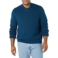 Amazon Essentials Maglione Morbido a Maniche Lunghe con Collo Abbottonato Uomo