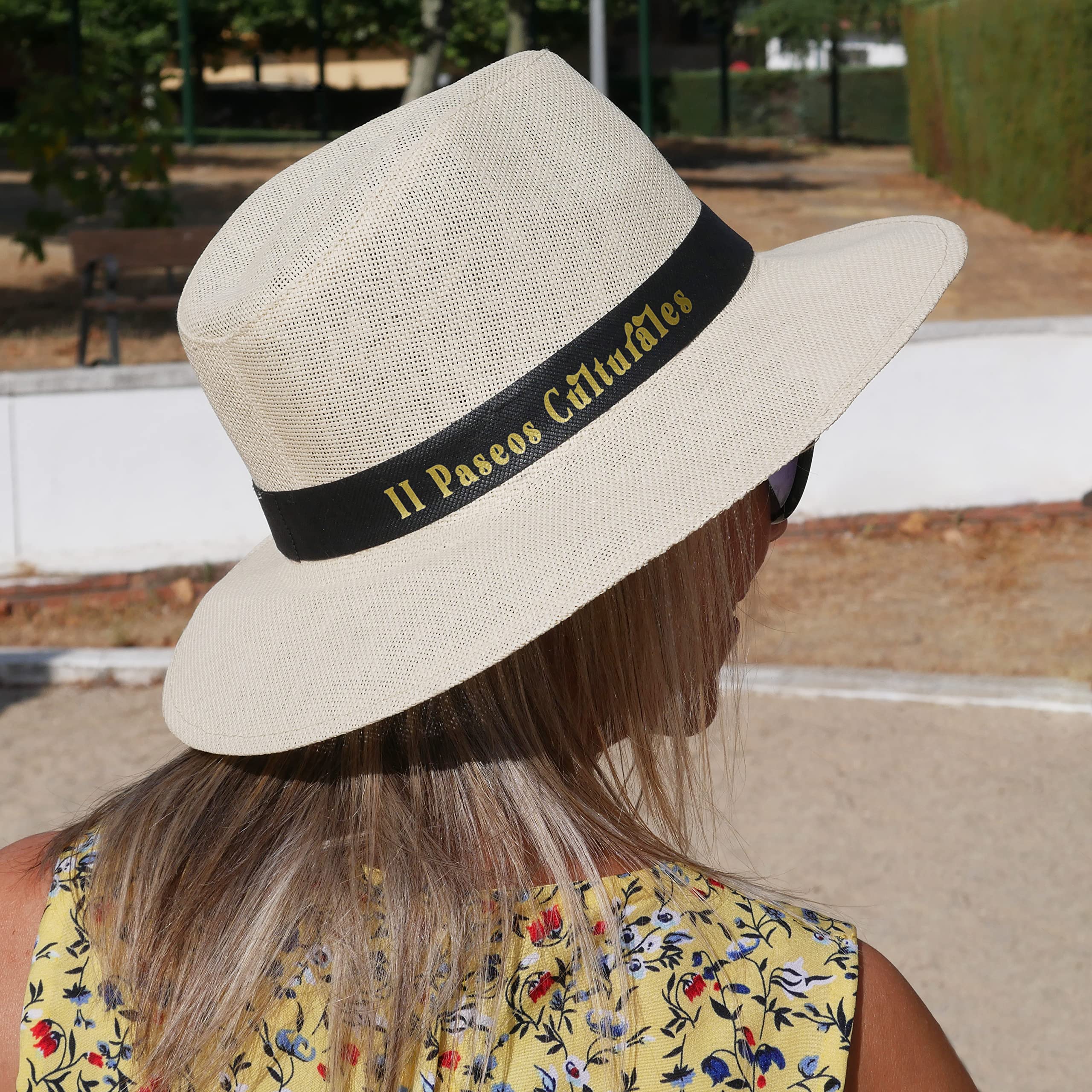 Pack de Sombreros Personalizados Panamá – Gorros de Paja con Tu Logo o Frase en la Cinta - Modelo Acapulco para Hombre y Mujer - En Tono Marrón o Beige
