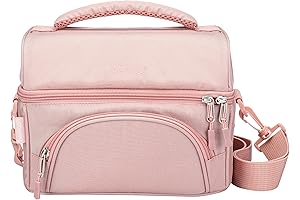 Bentgo Deluxe Pink Lunch Bag - Girls' Insulated & Durable Lunch Tote