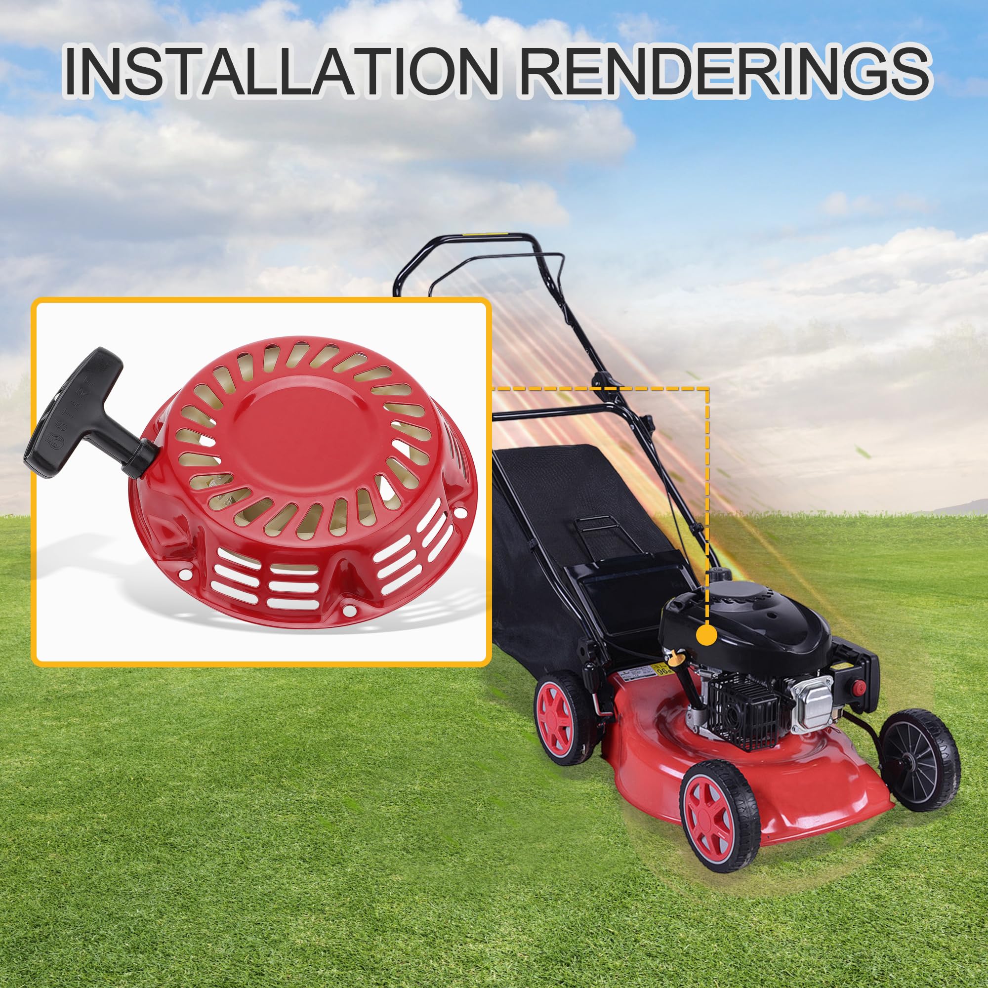 GOOFIT Avviamento A Strappo In Alluminio Per Pit Bike ATV Quad 1P70 - Sostituzione 3 Viti - Foto 11