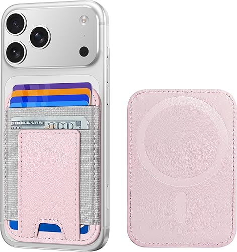 Miniatura 122 de ExtreLife Magsafe Wallet, cartera magnética más fuerte para iPhone 17/16/15/14/13/12, para tarjetero Magsafe con 2 ranuras para tarjetas, bloqueo