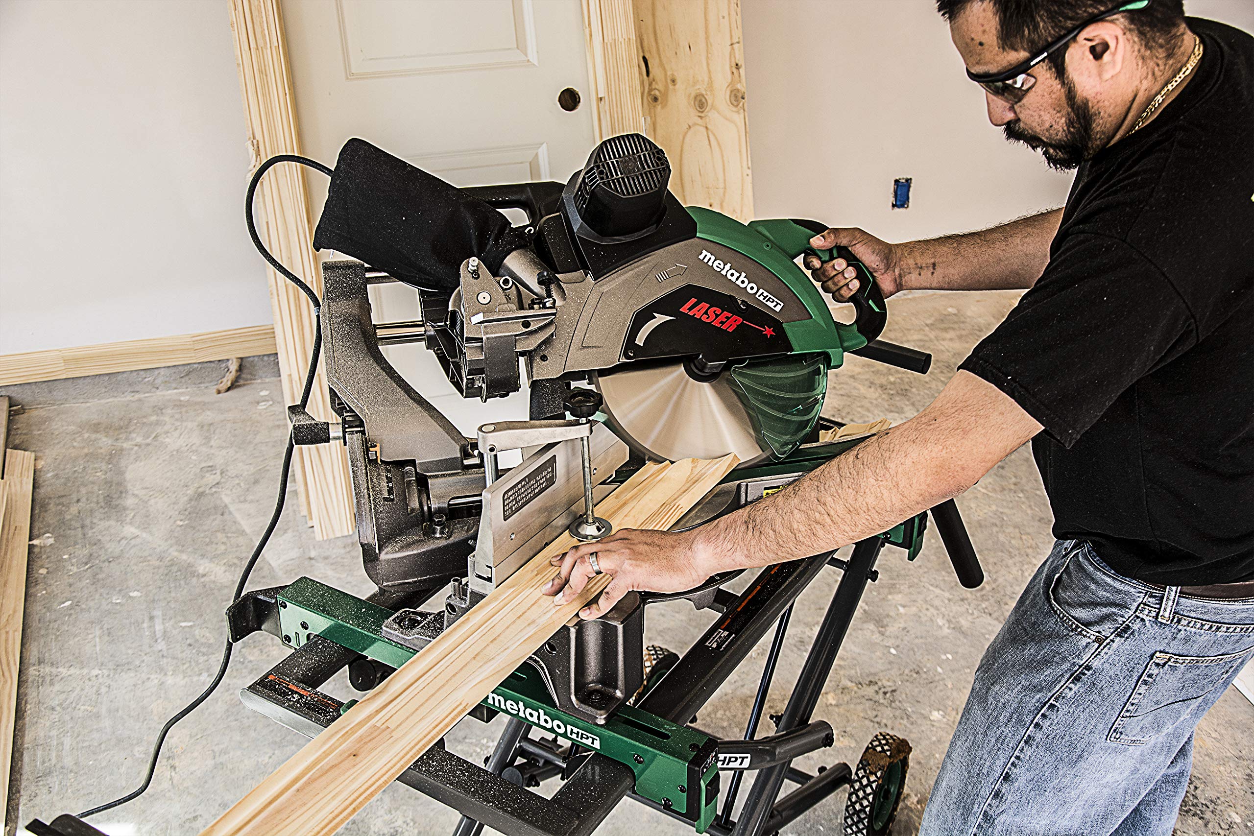 Metabo HPT C12RSH2 12Inch Sliding Compound Miter Saw, Double Bevel