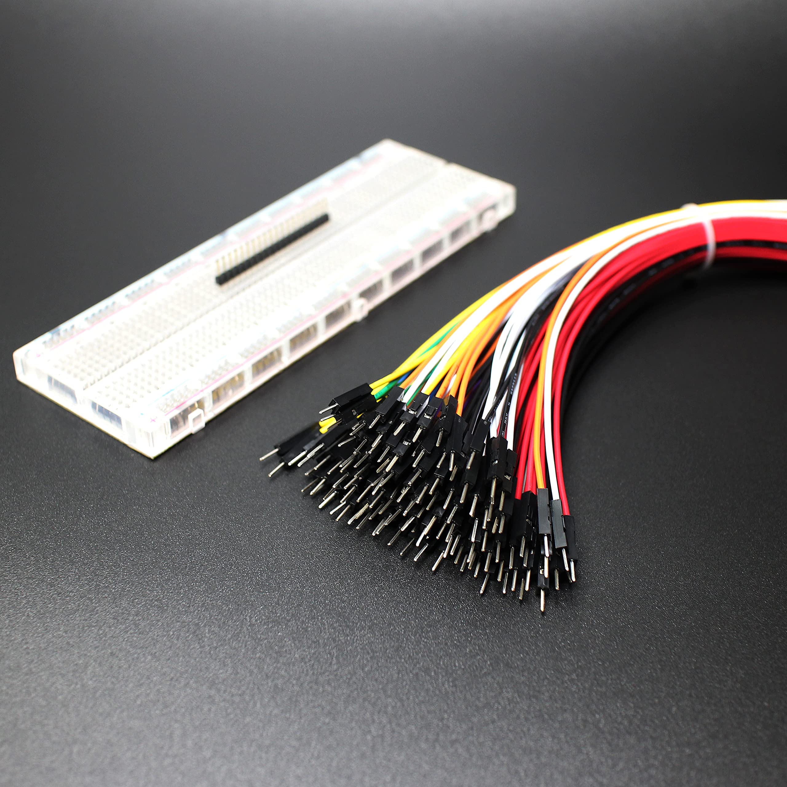 Breadboard Jumper Wires 20AWG, Bestlus Exklusiv Kabel Steckbrücken Jumper Steckbrücke Kabel 30 cm F/F, 10 Colors, Pack of 120, Square Head 0.1'' für (12'', M/M)
