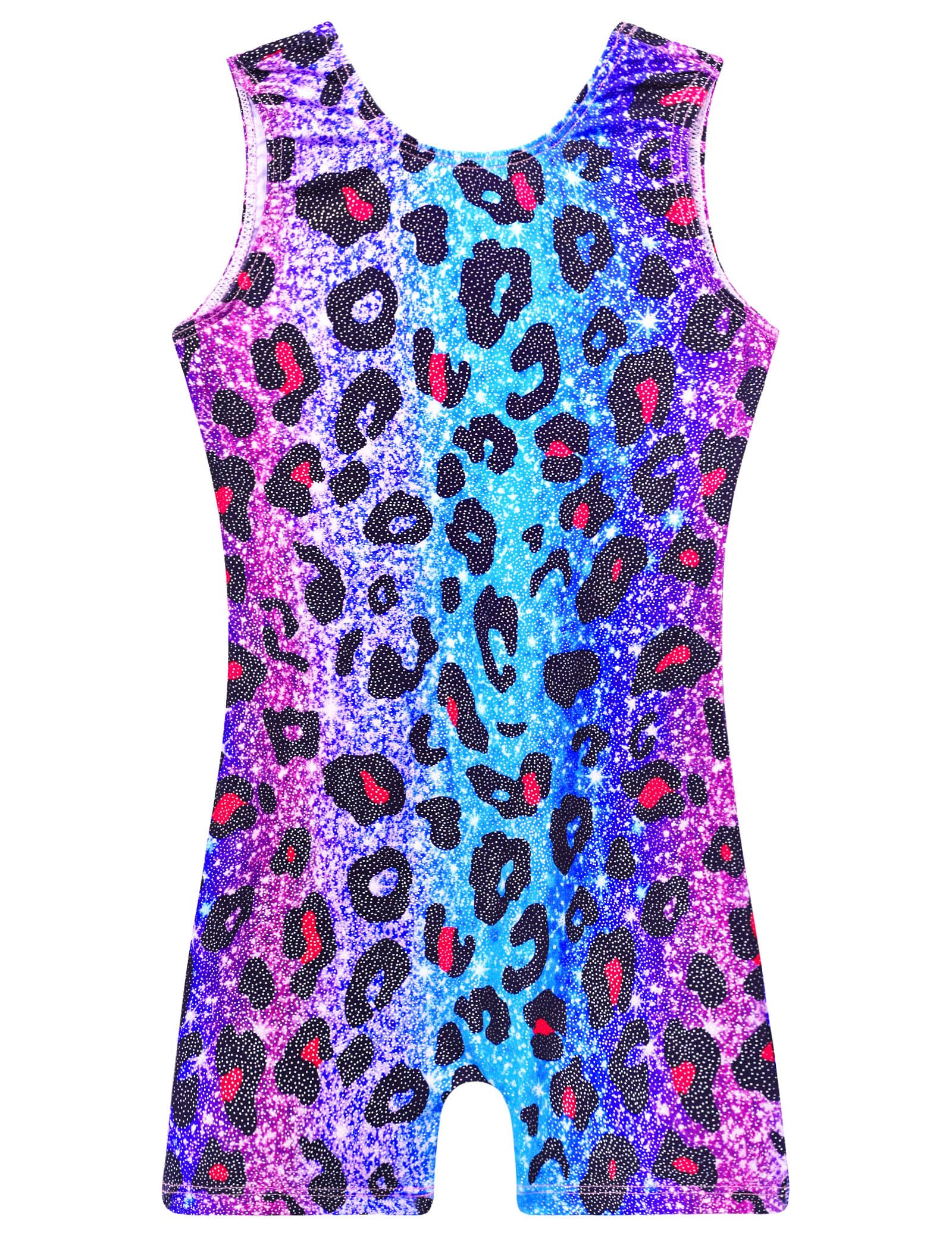 TENVDA Leotards for Girls Gymnastics One Piece Biketard（Multiple Colors）