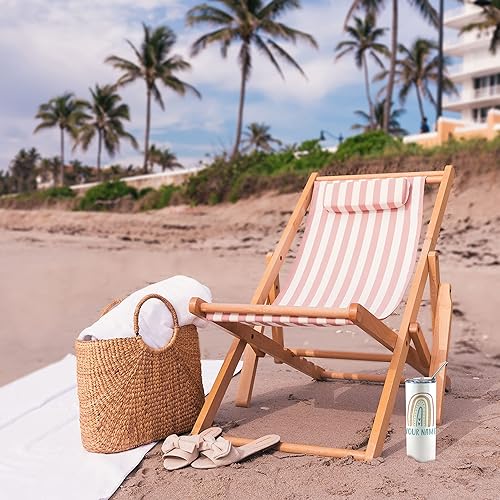 Miniatura 4 de Boho Rainbow  Personaliza con tu nombre  Un vaso de viaje de acero inoxidable iridiscente de 20 onzas con popote  Aislamiento al vacío de doble