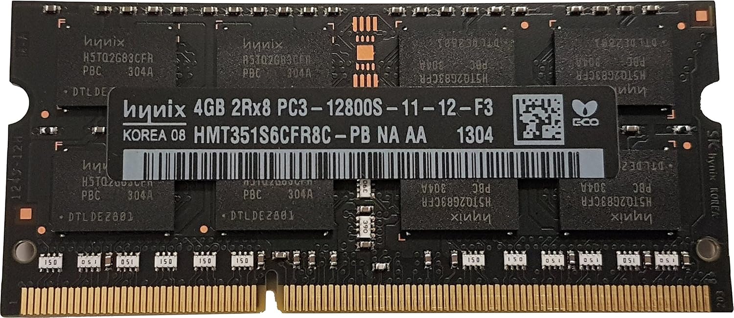 8GB RAM Kit (2x4GB) Hynix DDR3 1600mhz SODIMM Notebook Memory Laptop PC3-12800s HMT351S6CFR8C-PB