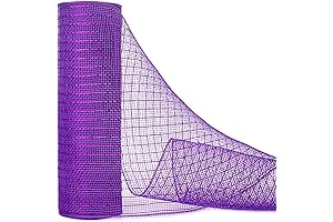 Ribbli Purple Metallic Mesh Ribbon: A Radiant Holiday Decoration