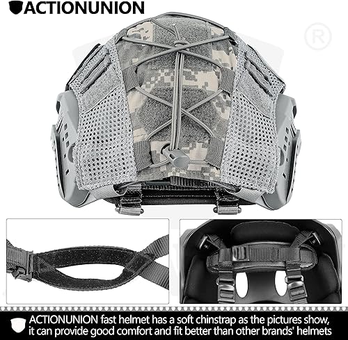 Miniatura 9 de ACTIONUNION Airsoft Fast - Juego de casco táctico de paintball tipo PJ