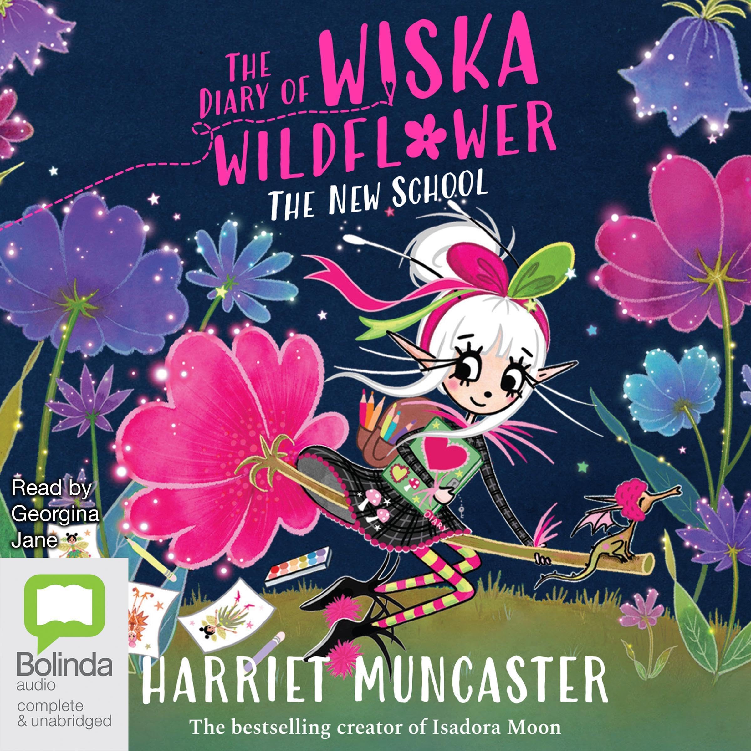 Cover art for The Diary of Wiska Wildflower: The New School