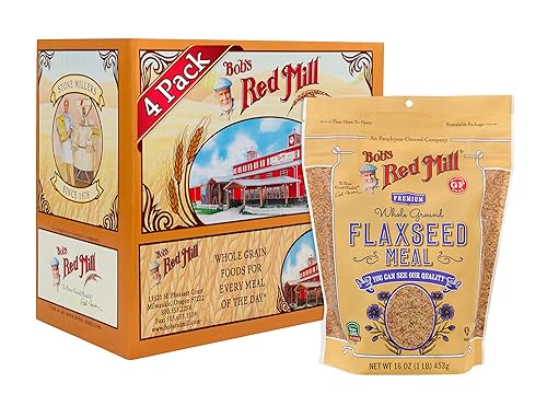 Bob's Red Mill harina de linaza, 16 onzas (paquete de 4)