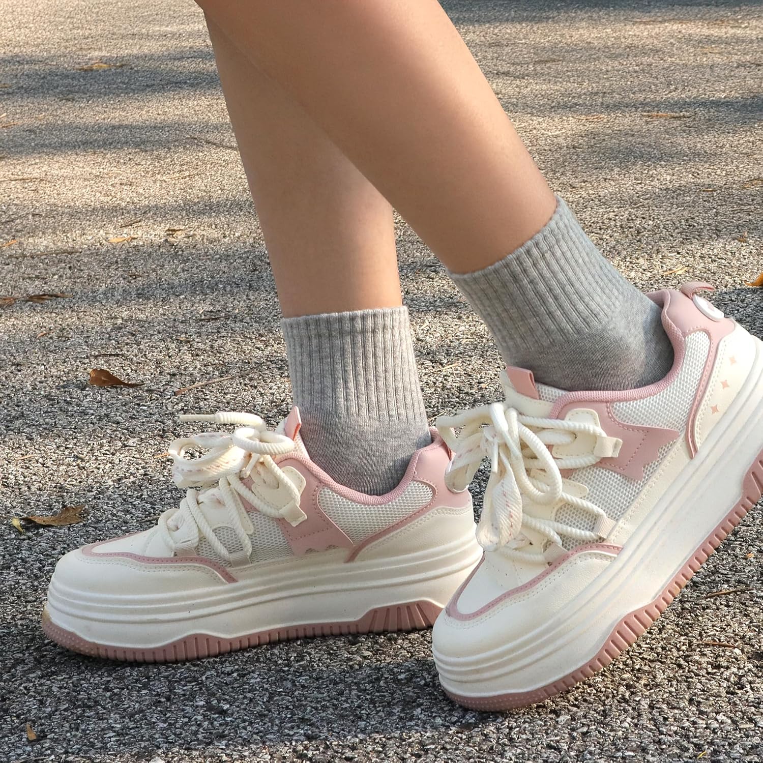 Sakusock Cotton Quarter Socks for Women and Men Thin Mini Crew Elastic Casual Soft Comfort Above Ankle Socks 6 Pairs - Image 3