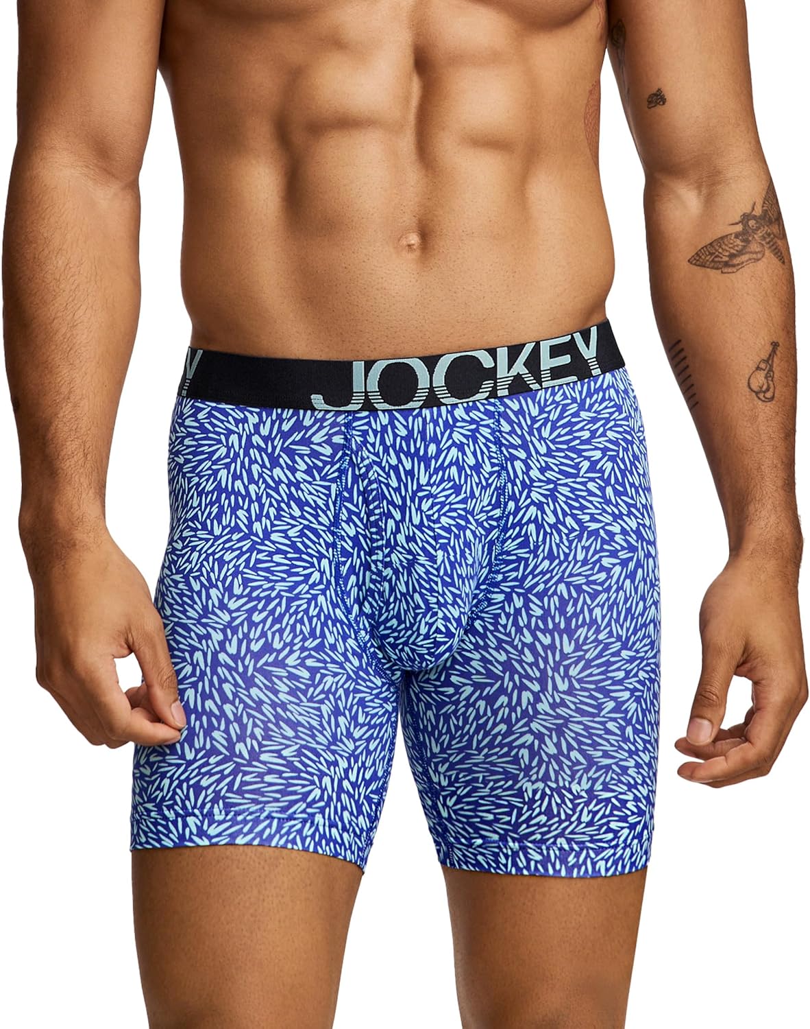 Jockey Men's Underwear ActiveStretch 7" Long Leg Boxer Brief - 3 Pack