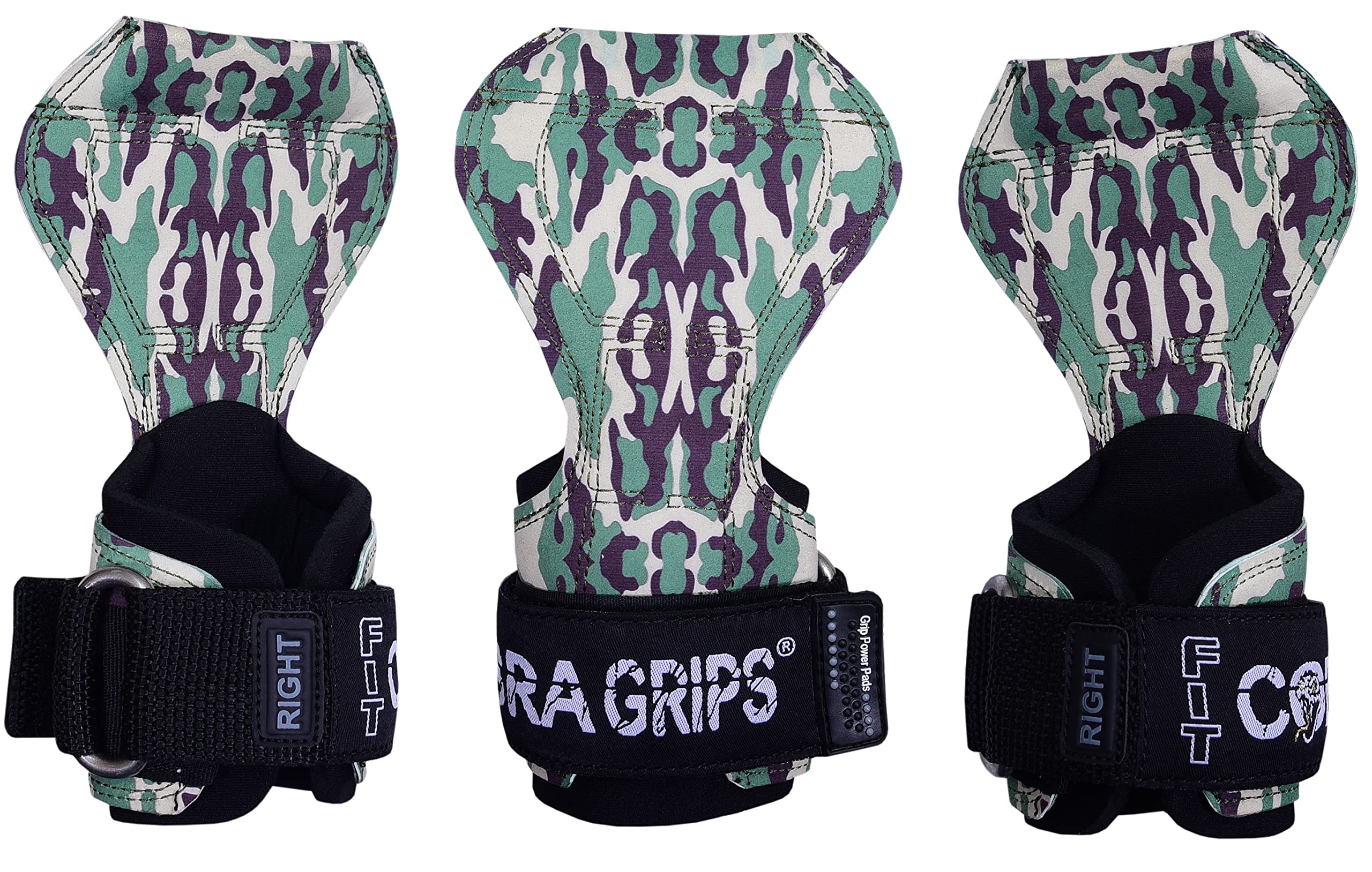 Cobra Grips Weight Lifting Gloves with Adjustable Neoprene Padded Wrist Wraps - Heavy Duty Alternative to Power Lifting Hooks for Deadlifts