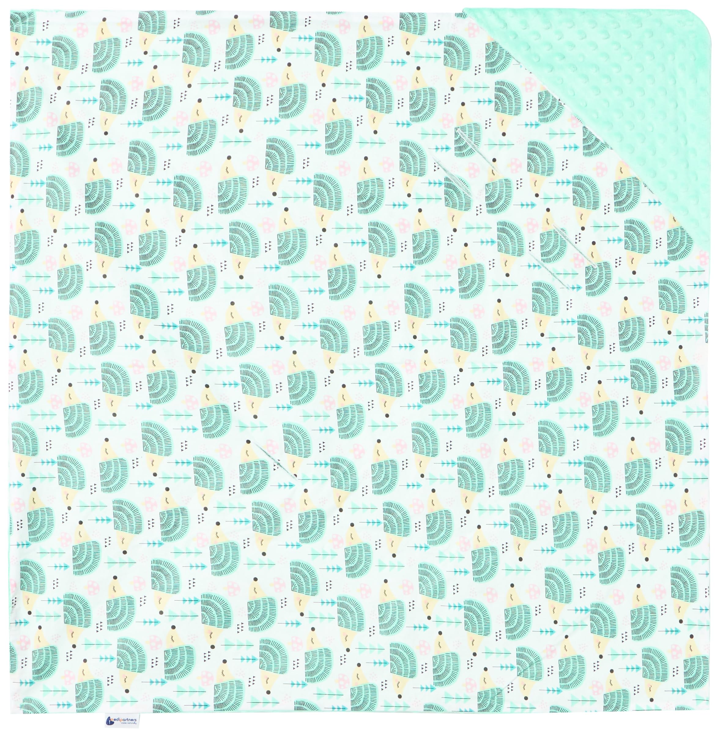 Medi Partners nid d'ange Bebe été Couverture enveloppante Bébé Siege Auto 85x85cm Couvertures Bebe nid d'ange Une Douce Oeko-Tex Moelleuse pour landaus