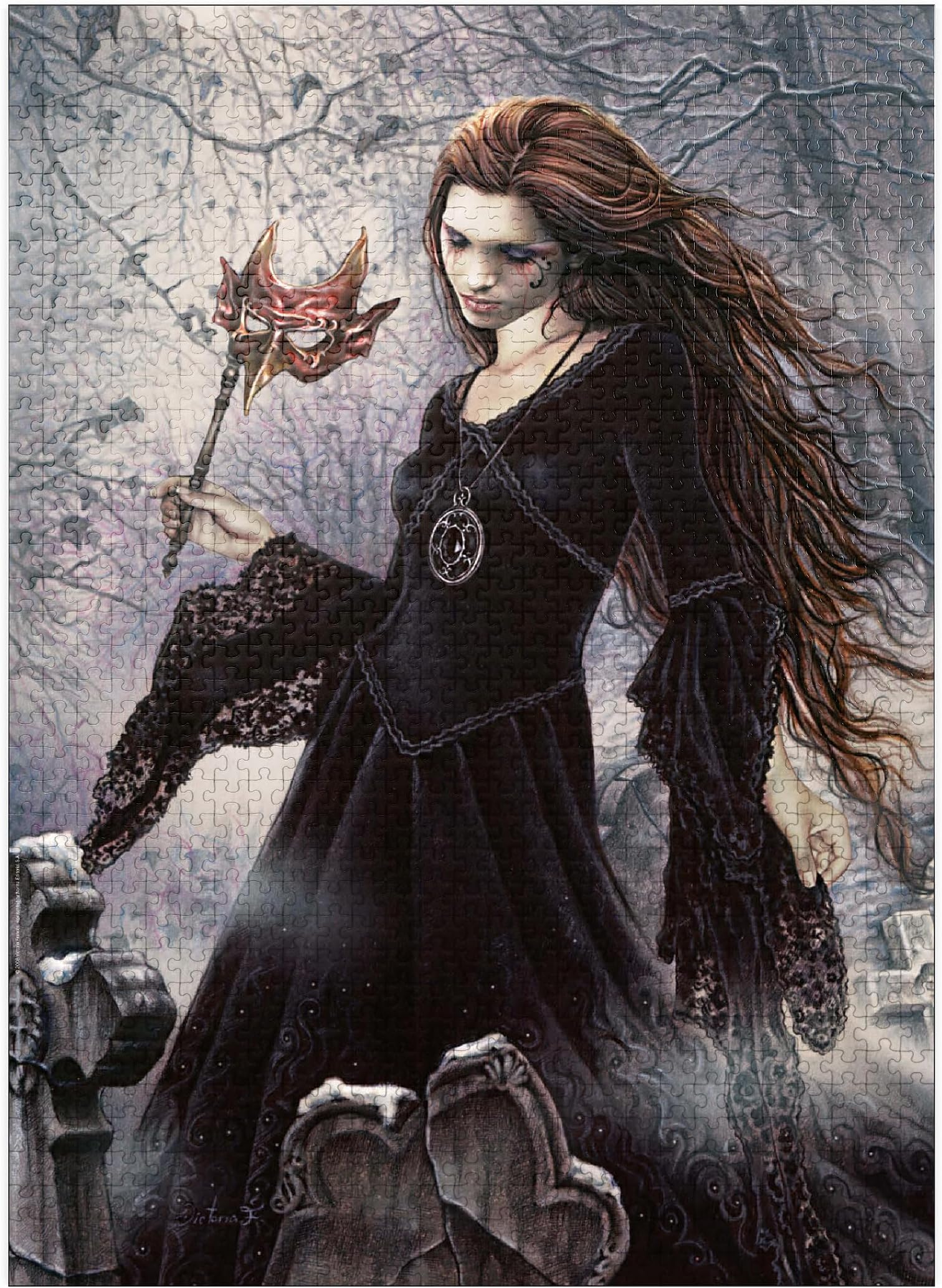 MyPuzzle.com Black - Victoria Francés - Favole - Premium 1000 Piece Jigsaw Puzzle for Adults.