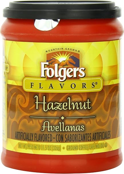 Amazon Folgers フォルジャーズ フレーバーコーヒー ヘーゼルナッツ 326g 11 5oz Folgers 食品 飲料 お酒 通販